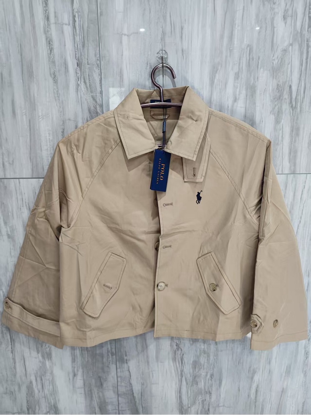 👨✈️Ralph Lauren Beige Short Cropped Jacket